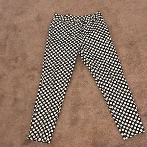 Black and white print pants